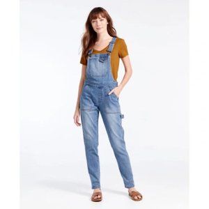 L.L. Bean Signature Overalls, Vintage Blue, Stretch Denim, S